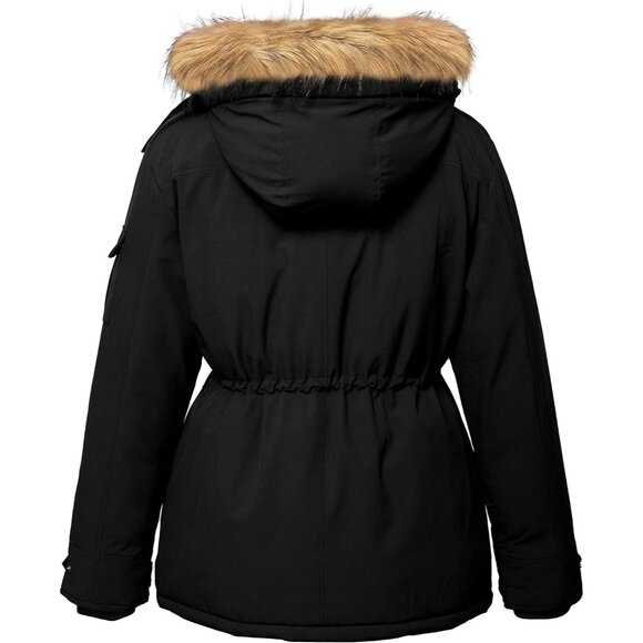 Versatile Plus Size Women's Parka - 5X Warmth & Style with Fleece-Lined Pockets - Picture 2 of 6
